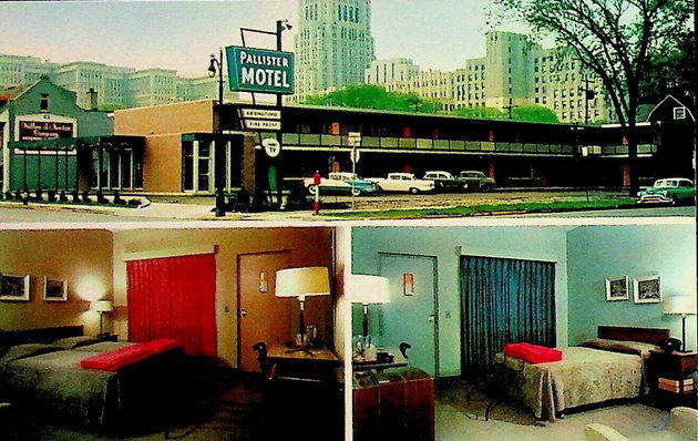 Pallister Motel - Old Postcard And Promos (newer photo)